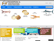 Tablet Screenshot of fedepesca.org